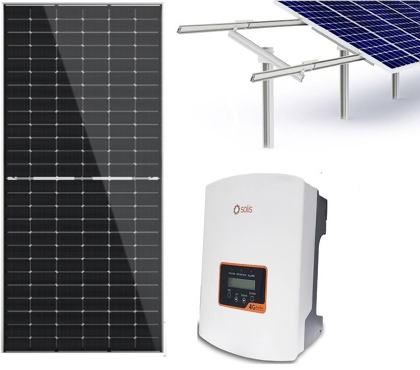 11kW Saulės elektrinės komplektas (be montavimo darbų), montavimui ant žemės