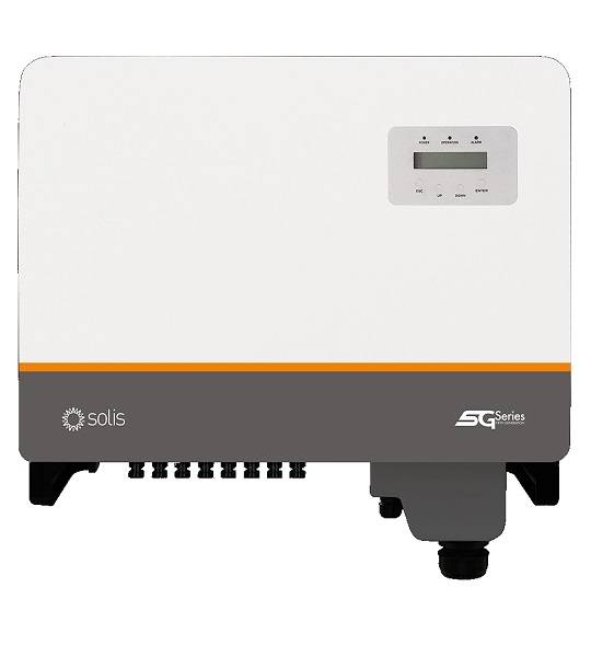 Hibridinis inverteris Solis 5 kW trifazis, 2 MPPT žiedai, 97,7% efektyvumas