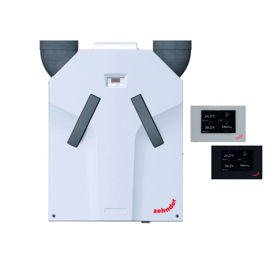 Plokštelinis ENTALPINIS rekuperatorius Zehnder ComfoAir 375 ERV su VALDYMO PULTU Multi Control ir WIFI valdymu